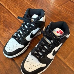 Nike Black and White High-Top Sneakers